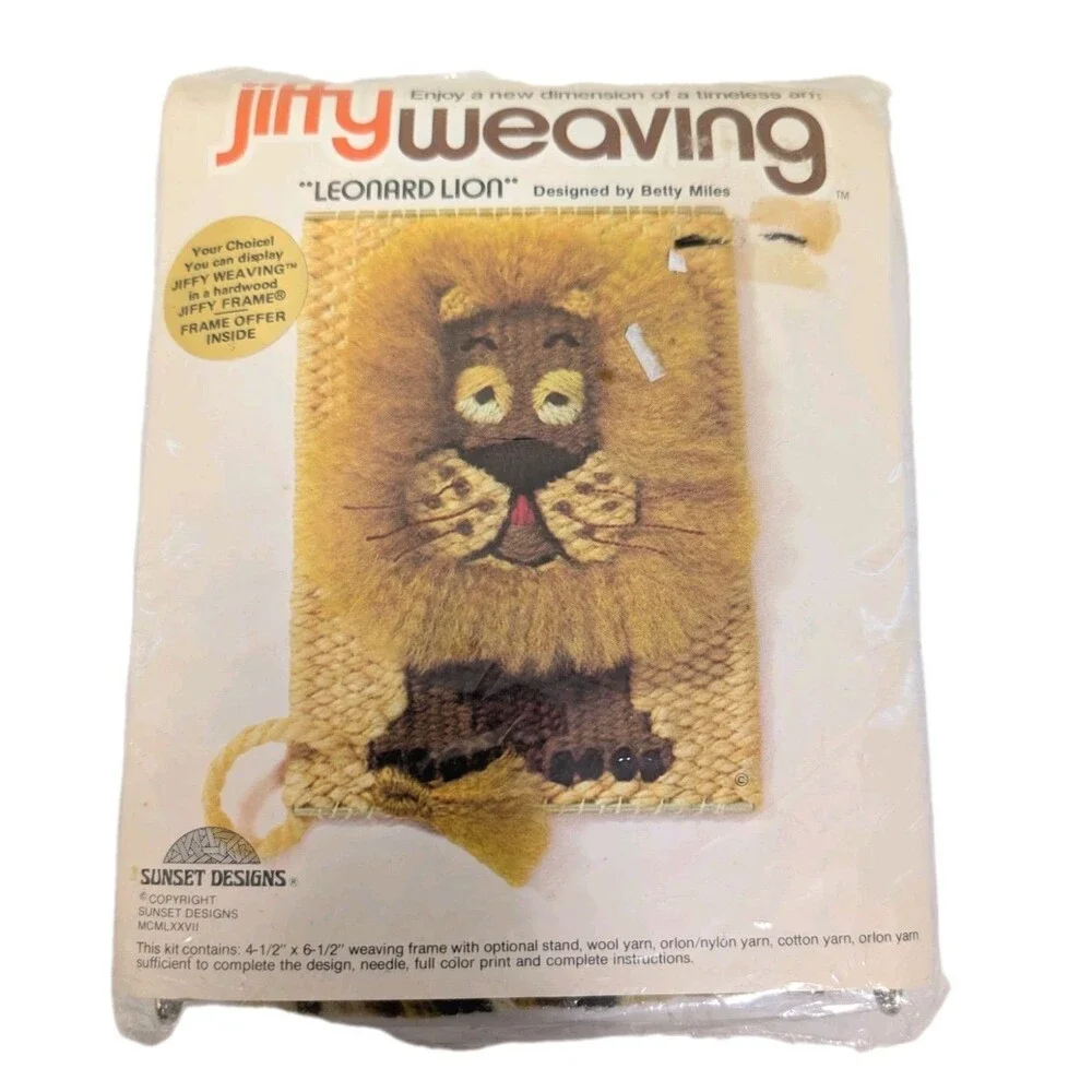 NEW Jiffy Weaving KIT Leonard Lion 4.5